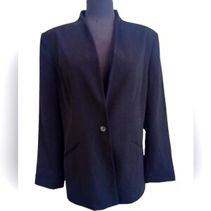 Liz Claiborne Villager Black Blazer Size 14